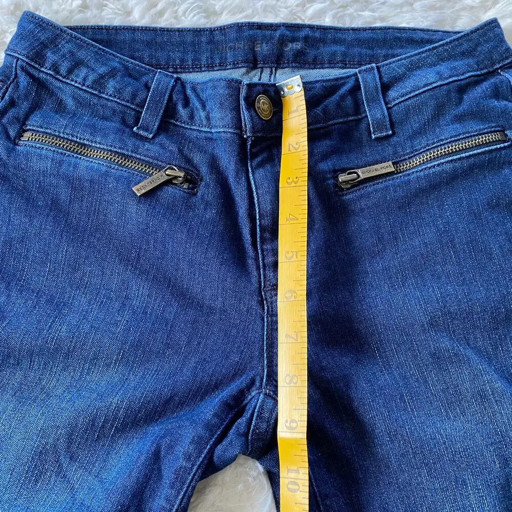 Michael Kors Straight Leg Skinny Blue Jeans Dark Wash Size 2